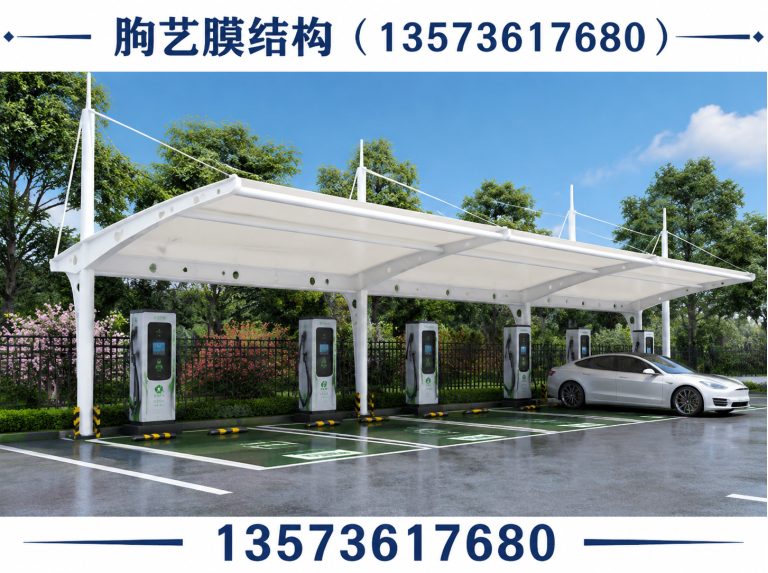 潍坊膜结构加油站展示图